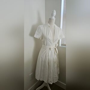 Diane Von Furstenberg Classic White Blouse